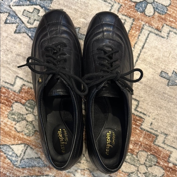 Easy Spirit Black Oxfords Sleek Minimalist Design size 8 - Picture 1 of 6